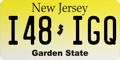 NJ license plate I48IGQ