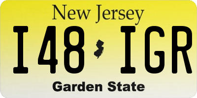 NJ license plate I48IGR