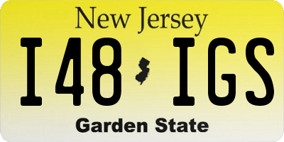 NJ license plate I48IGS
