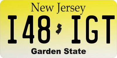 NJ license plate I48IGT