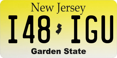 NJ license plate I48IGU