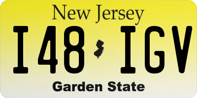 NJ license plate I48IGV