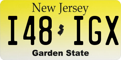 NJ license plate I48IGX