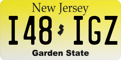 NJ license plate I48IGZ