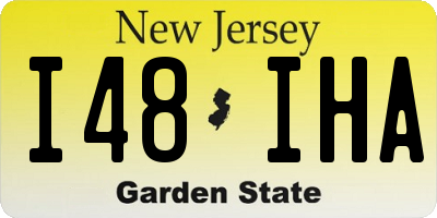 NJ license plate I48IHA