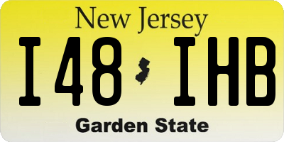 NJ license plate I48IHB