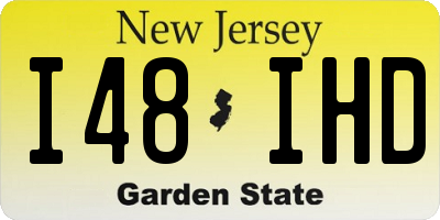 NJ license plate I48IHD