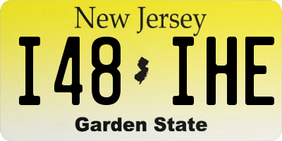 NJ license plate I48IHE