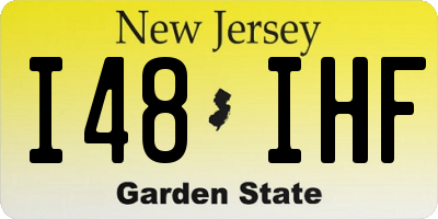 NJ license plate I48IHF