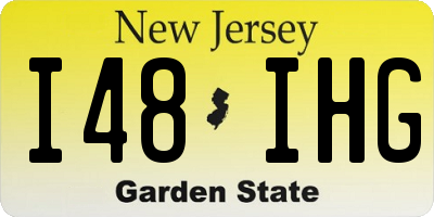 NJ license plate I48IHG
