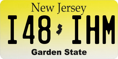 NJ license plate I48IHM