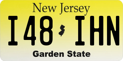 NJ license plate I48IHN