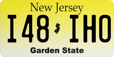 NJ license plate I48IHO