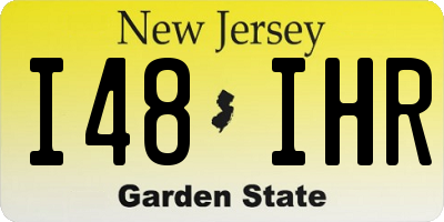 NJ license plate I48IHR