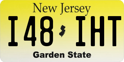 NJ license plate I48IHT