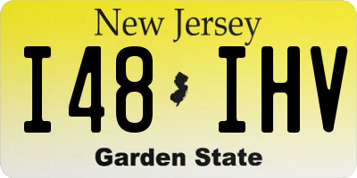 NJ license plate I48IHV