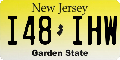 NJ license plate I48IHW