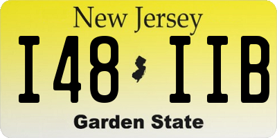 NJ license plate I48IIB