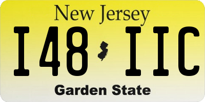 NJ license plate I48IIC