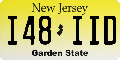 NJ license plate I48IID