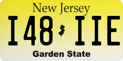 NJ license plate I48IIE