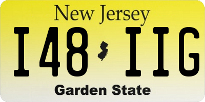 NJ license plate I48IIG