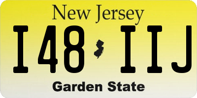 NJ license plate I48IIJ