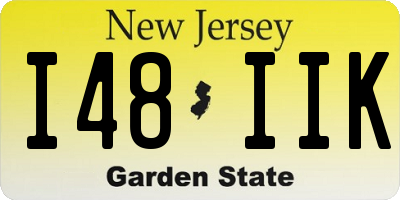 NJ license plate I48IIK