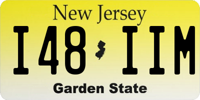 NJ license plate I48IIM