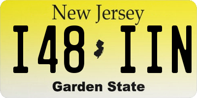 NJ license plate I48IIN