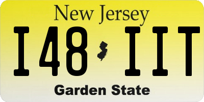 NJ license plate I48IIT