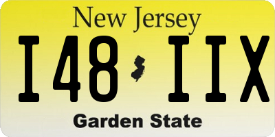 NJ license plate I48IIX