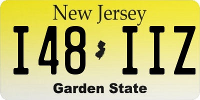 NJ license plate I48IIZ