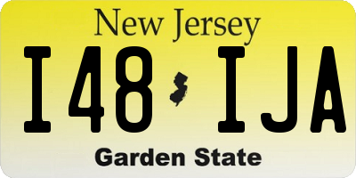 NJ license plate I48IJA