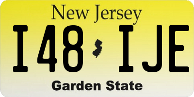 NJ license plate I48IJE