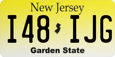 NJ license plate I48IJG