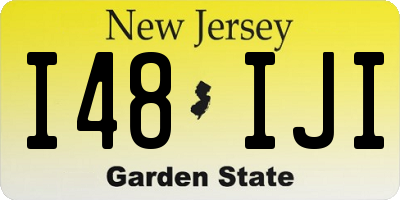 NJ license plate I48IJI