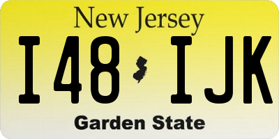NJ license plate I48IJK