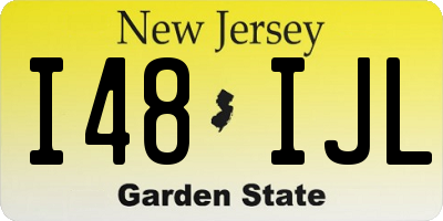 NJ license plate I48IJL