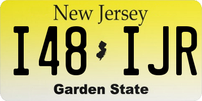 NJ license plate I48IJR