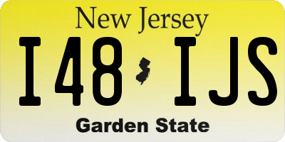 NJ license plate I48IJS