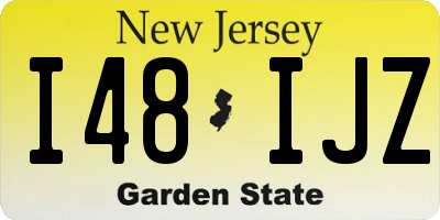 NJ license plate I48IJZ
