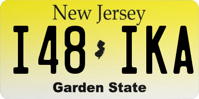 NJ license plate I48IKA