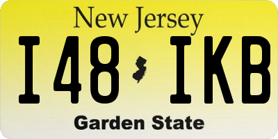 NJ license plate I48IKB