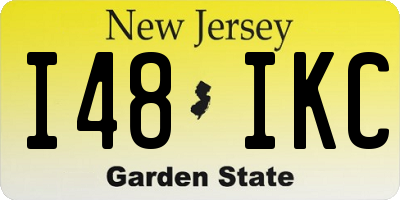 NJ license plate I48IKC
