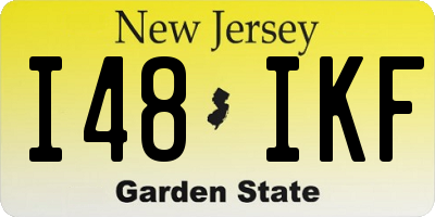 NJ license plate I48IKF