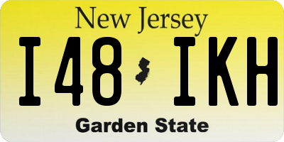 NJ license plate I48IKH