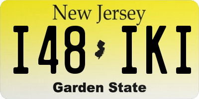 NJ license plate I48IKI