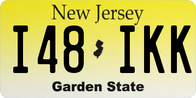 NJ license plate I48IKK