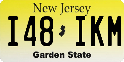NJ license plate I48IKM